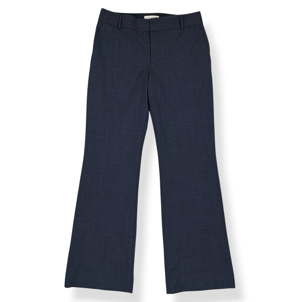 Banana Republic Pants Women 6 (31x32) Blue Martin Fit Boot Leg Trouser Wool